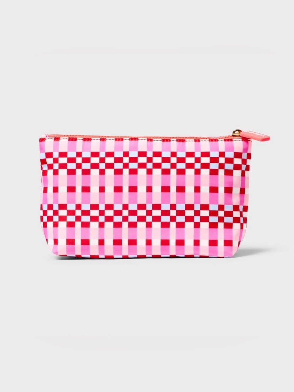 Sonia Kashuk Pink and Red Checker Cosmetic Pouch